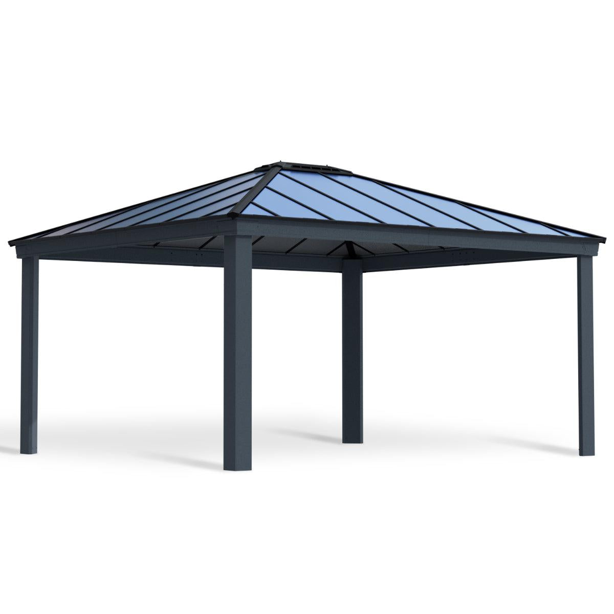 Dallas Aluminum Gazebo 14 x 16 ft. | Palram-Canopia-Delightful Yard