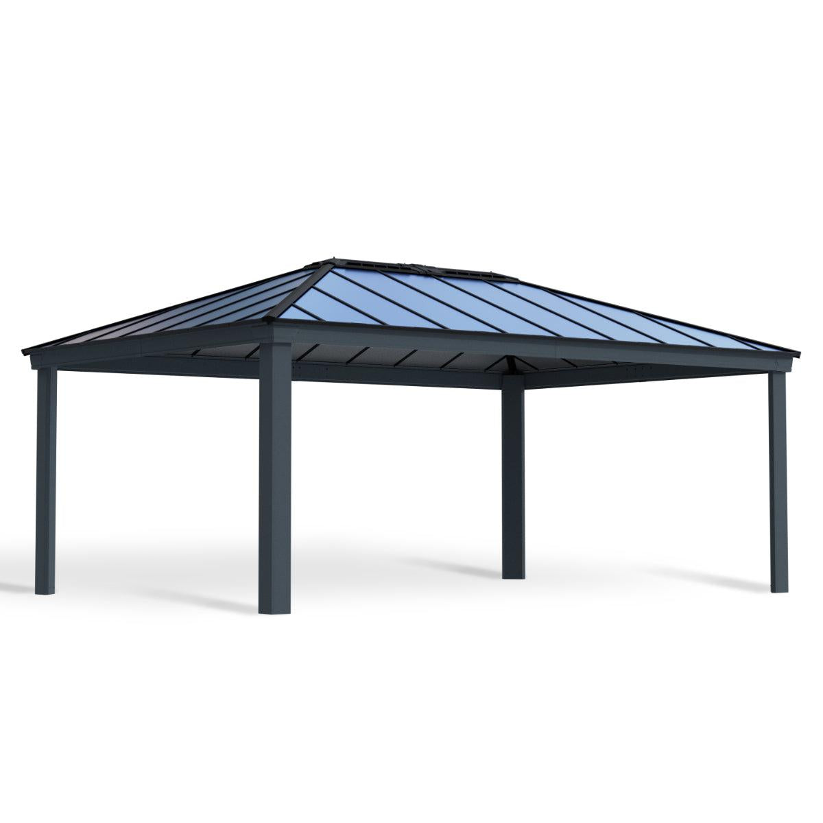 Dallas Aluminum Gazebo 14 x 20 ft. | Palram-Canopia-Delightful Yard