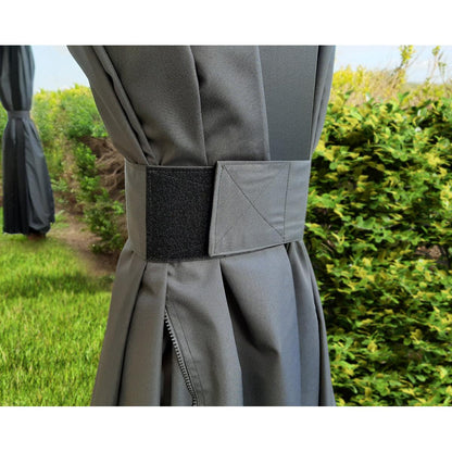 Dallas Gazebo Curtain Set 14 x 20 ft | Palram-Canopia-Delightful Yard