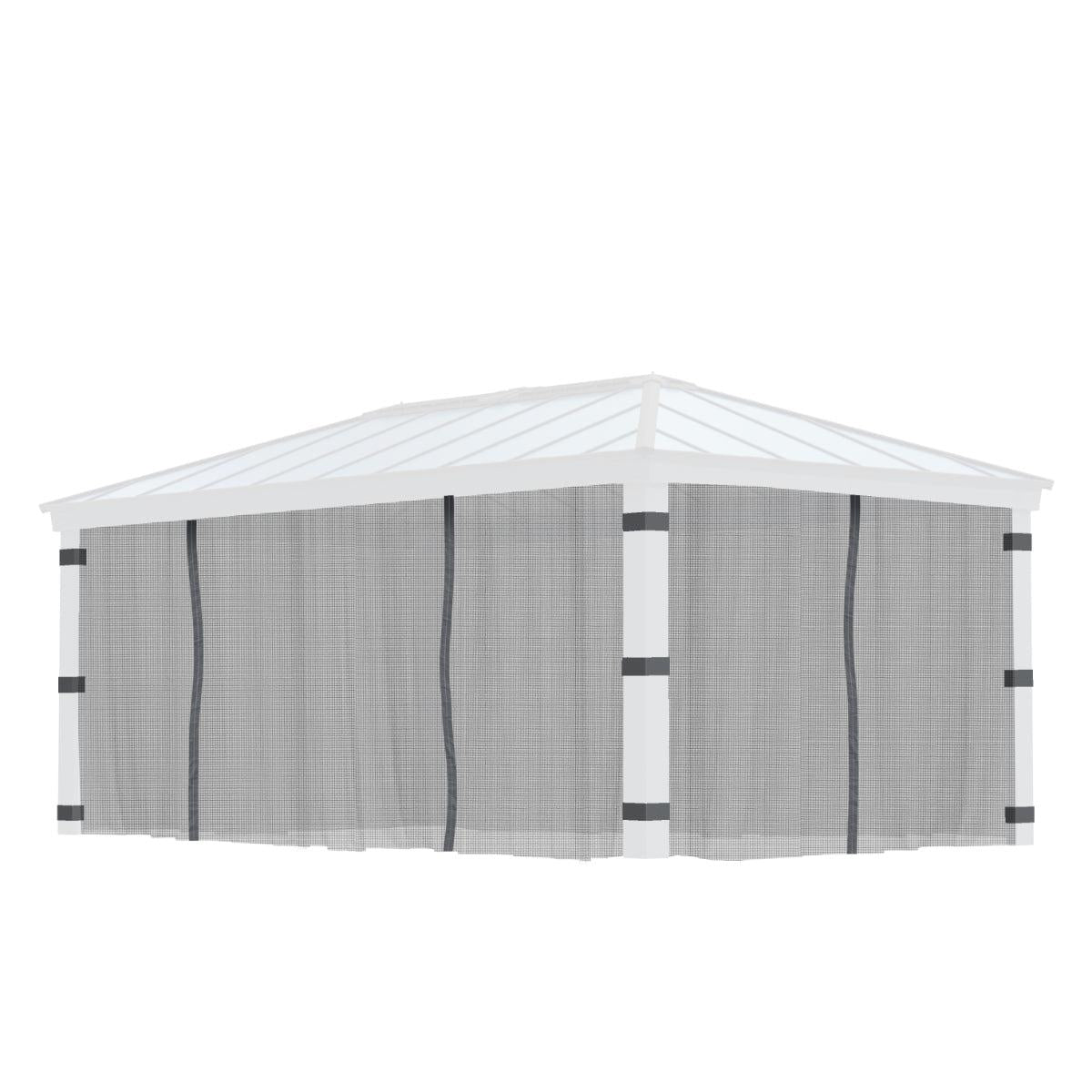 Dallas Gazebo Mosquito Netting Set 12 x 20 ft | Palram-Canopia-Delightful Yard