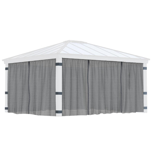 Dallas Gazebo Mosquito Netting Set 14 x 16 ft | Palram-Canopia-Delightful Yard