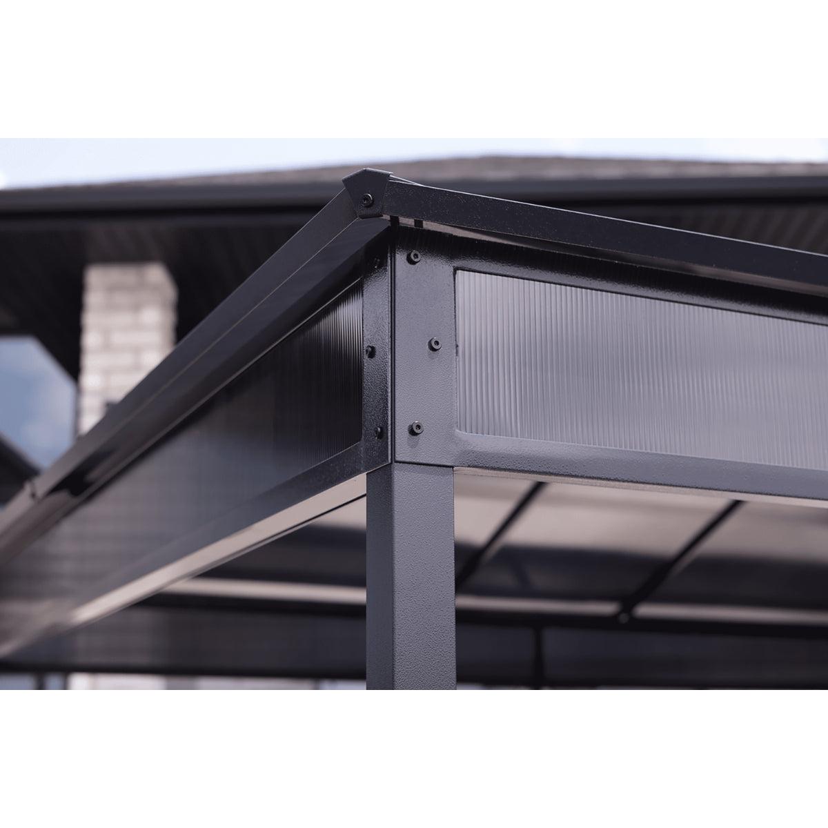 Diani Steel Polycarbonate Gazebo 10 x 12 ft | Sojag-Delightful Yard