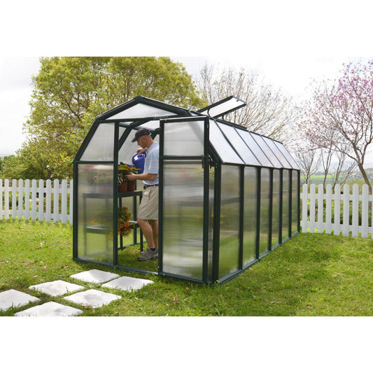 Eco Grow Polycarbonate Greenhouse 6 x 12 ft. | Rion by Palram-Canopia-Delightful Yard