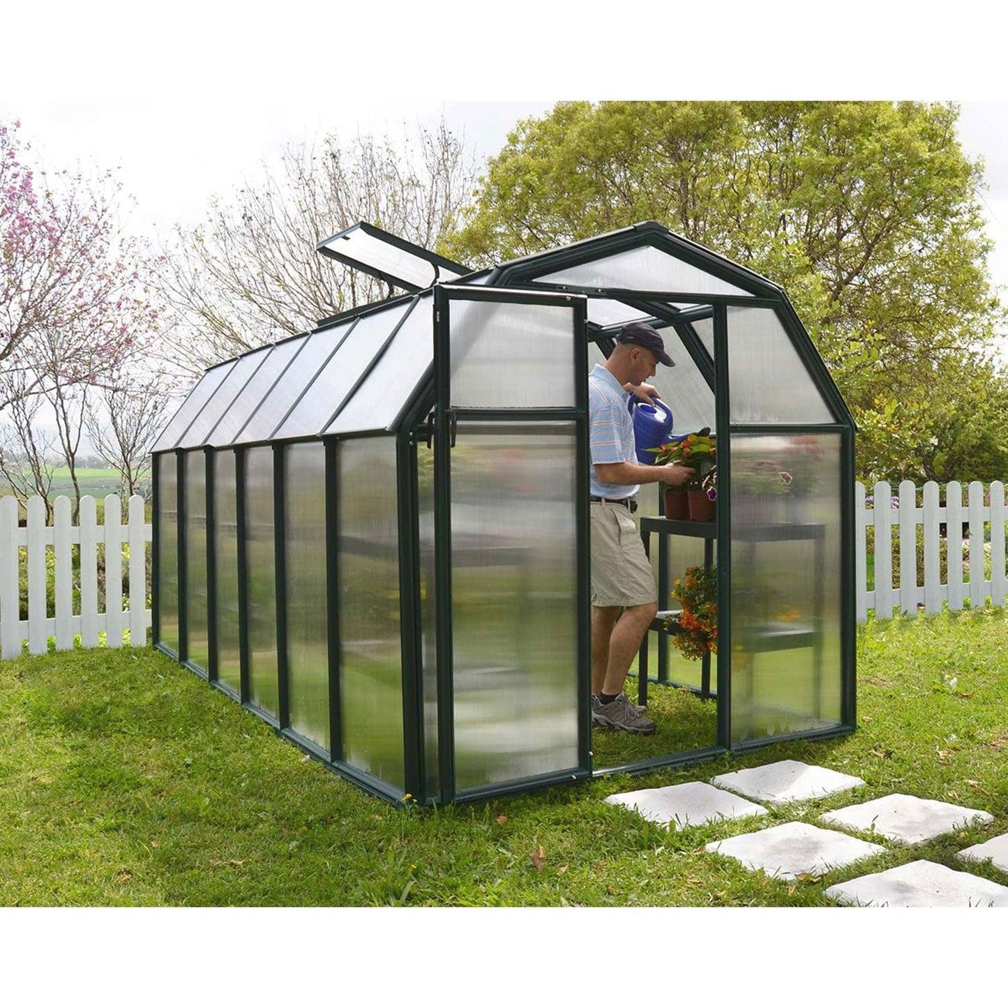 Rion EcoGrow Greenhouse 6 x 12 ft. - Delightful Yard