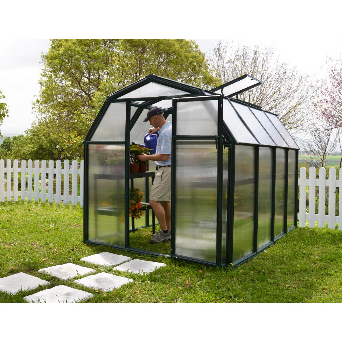 Eco Grow Polycarbonate Greenhouse 6 x 8 ft. | Rion by Palram-Canopia-Delightful Yard