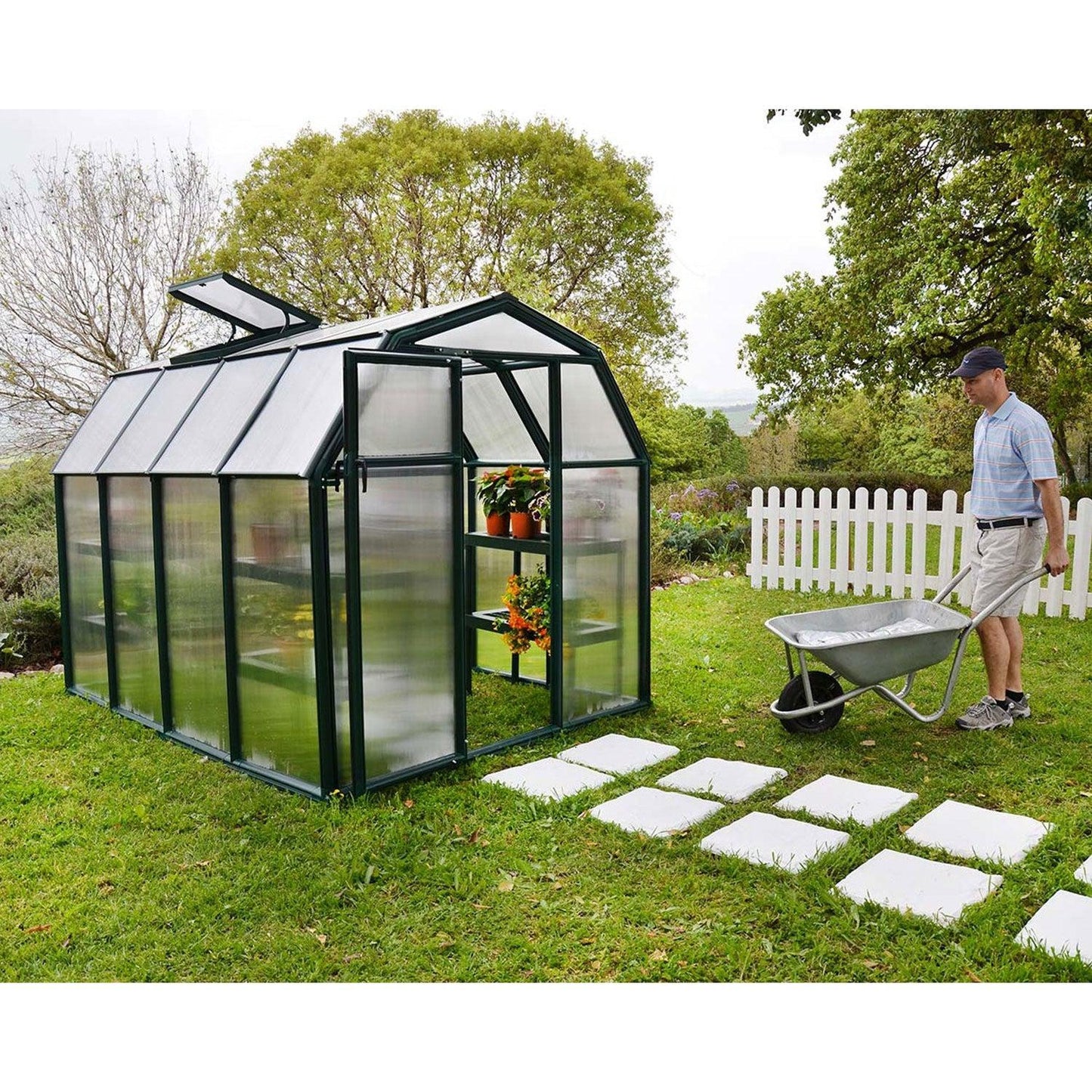 Rion EcoGrow Greenhouse 6 x 8 ft. - Delightful Yard