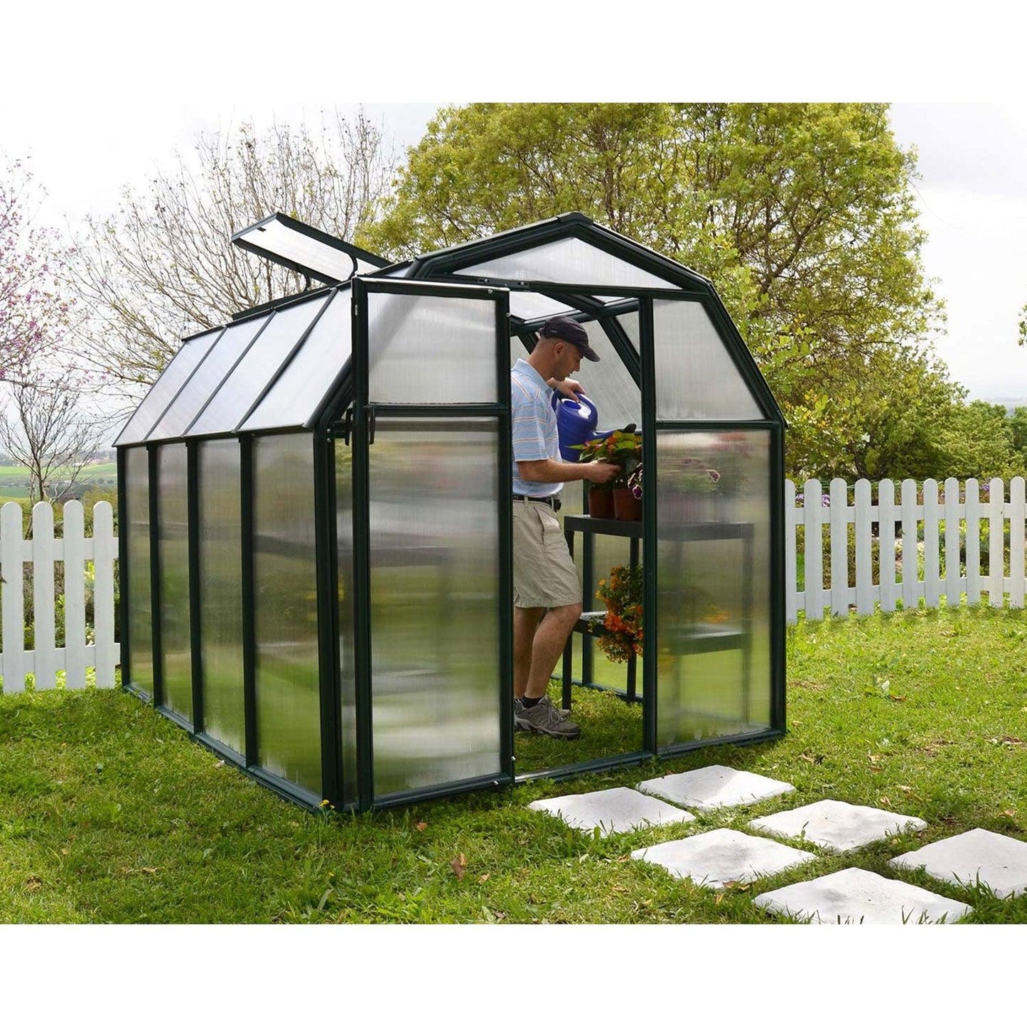 Rion EcoGrow Greenhouse 6 x 8 ft. - Delightful Yard