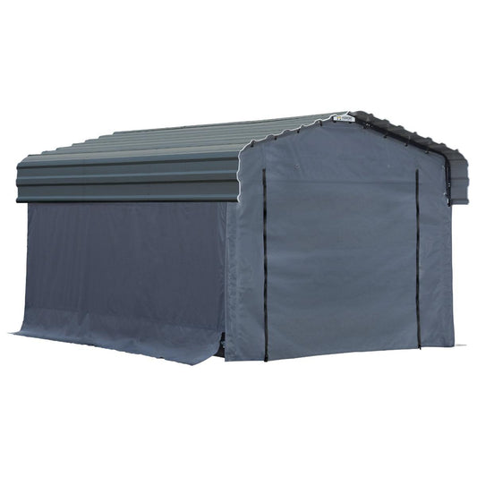 Enclosure Kit for Arrow Carport, 10 ft. x 15 ft.-Delightful Yard