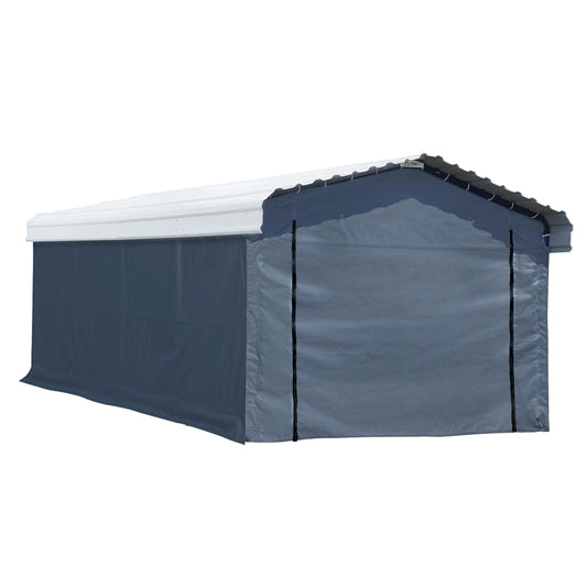 Enclosure Kit for Arrow Carport, 12 ft. x 20 ft.-Delightful Yard