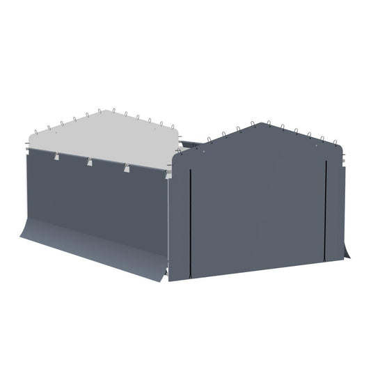 Enclosure Kit for Arrow Carport, 12 ft. x 20 ft.-Delightful Yard
