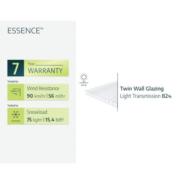 Essence Polycarbonate Greenhouse 8 x 12 ft. | Palram-Canopia-Delightful Yard
