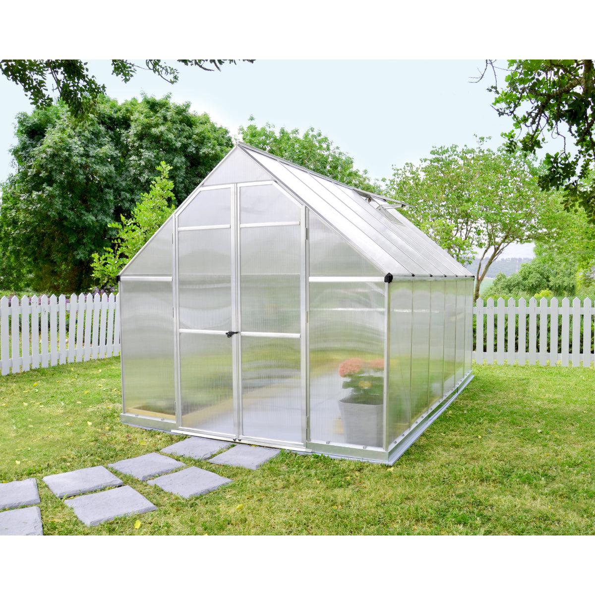 Essence Polycarbonate Greenhouse 8 x 12 ft. | Palram-Canopia-Delightful Yard