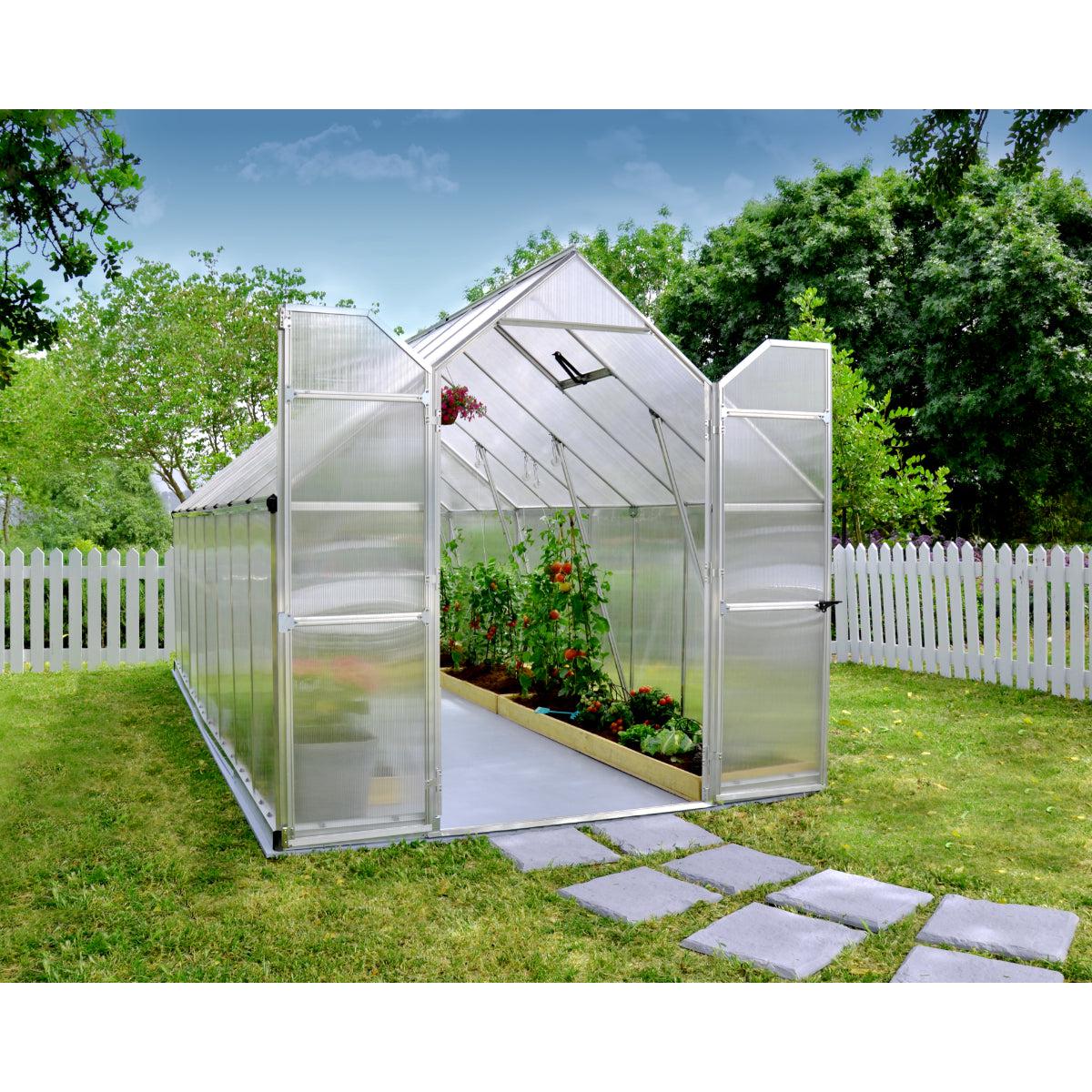 Essence Polycarbonate Greenhouse 8 x 16 ft. | Palram-Canopia-Delightful Yard