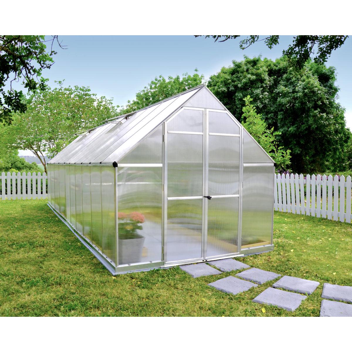 Essence Polycarbonate Greenhouse 8 x 20 ft. | Palram-Canopia-Delightful Yard