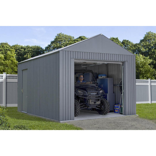 Everest Steel Garage Shed 12 x 15 ft | Sojag-Delightful Yard