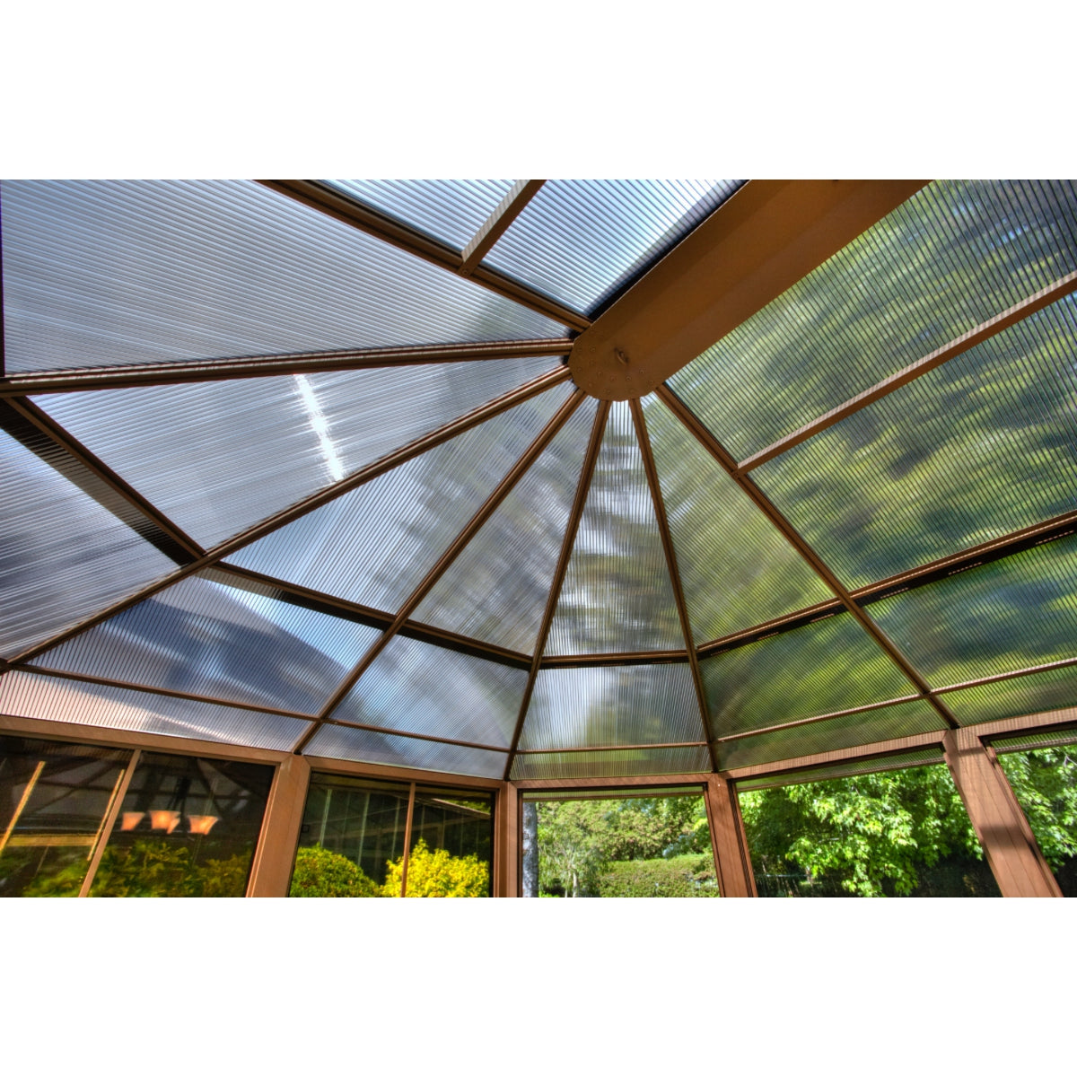 Florence Aluminum Solarium PC Roof 12 x 15 ft. | Gazebo PenGuin-Delightful Yard