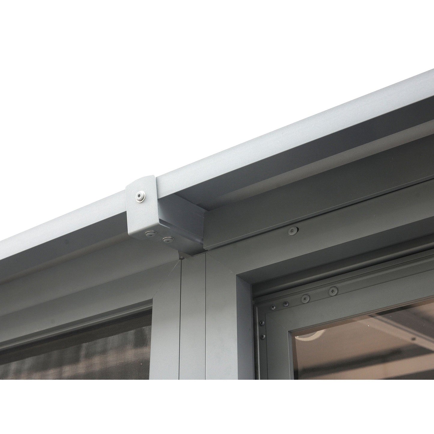 Florence Aluminum Wall Mounted Sunroom Metal Roof 10 x 12 ft. | Gazebo PenGuin-Delightful Yard