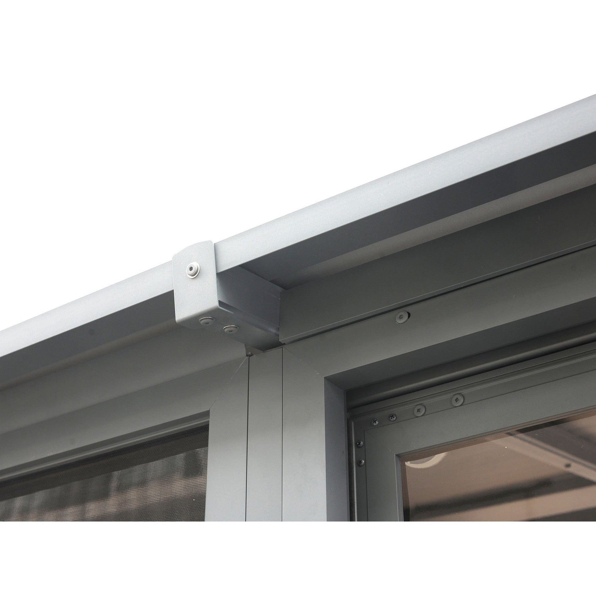 Florence Aluminum Wall Mounted Sunroom Metal Roof 10 x 12 ft. | Gazebo PenGuin-Delightful Yard