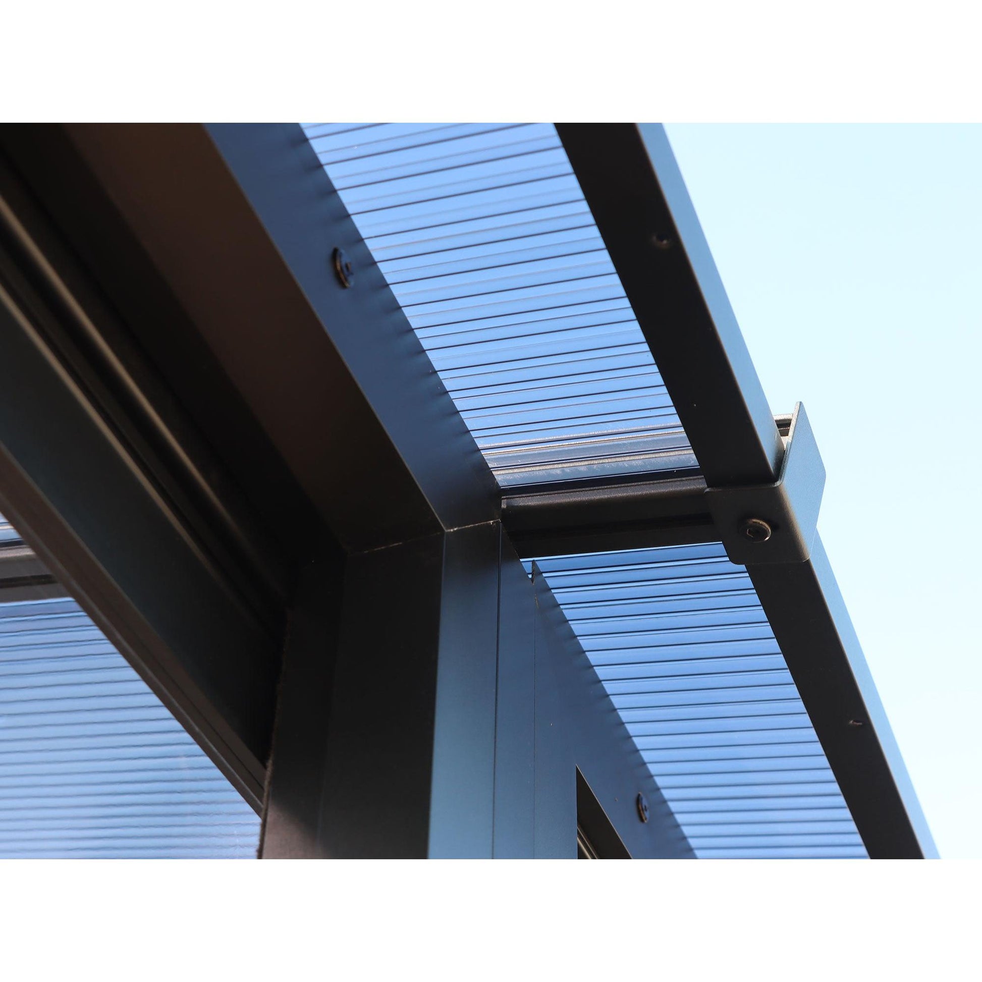 Florence Aluminum Wall Mounted Sunroom PC Roof 10 x 12 ft. | Gazebo PenGuin-Delightful Yard