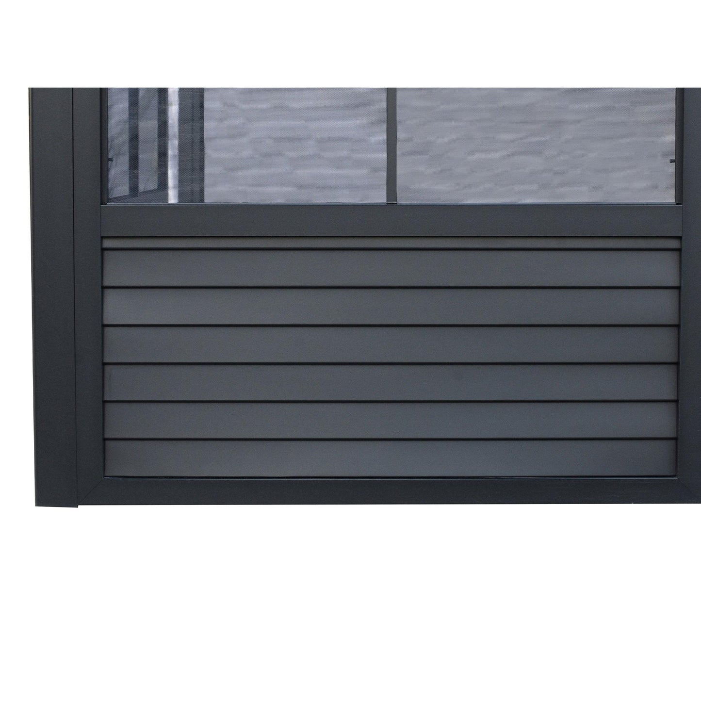 Florence Aluminum Wall Mounted Sunroom PC Roof 10 x 16 ft. | Gazebo PenGuin-Delightful Yard