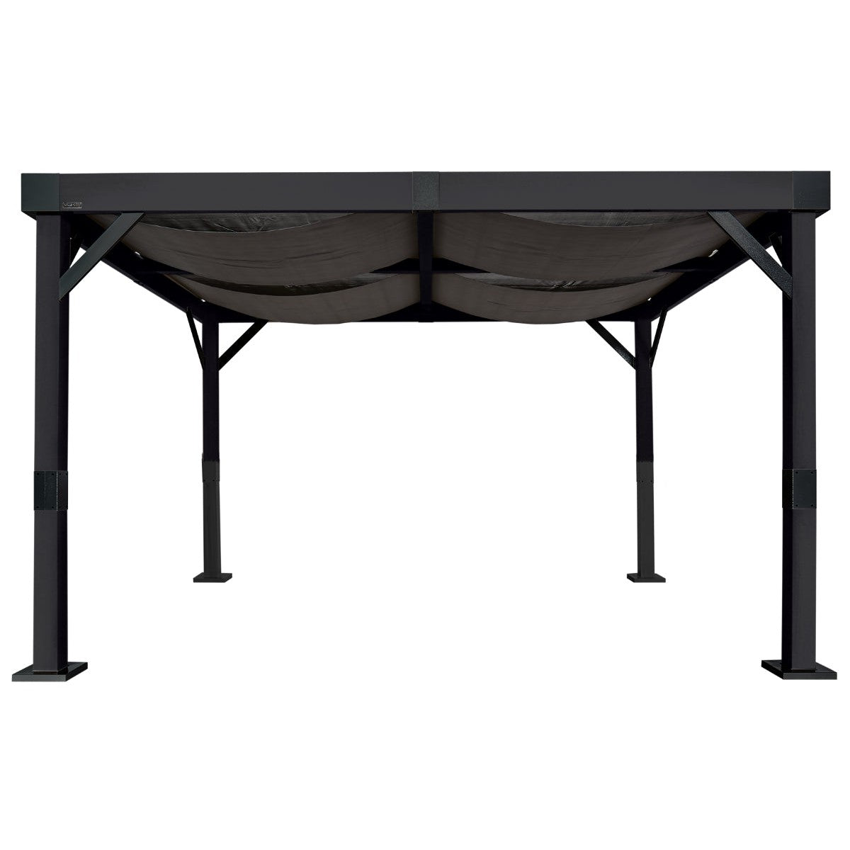 Fontana Black Aluminum 10 x 12 ft Pergola| Sojag-Delightful Yard