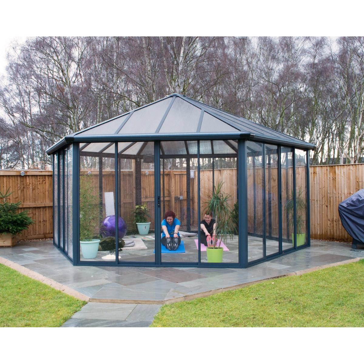 Garda Enclosed Gazebo Solarium 17 x 20 ft. | Palram-Canopia-Delightful Yard