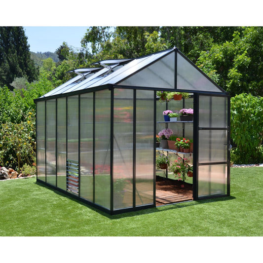 Glory Deluxe Polycarbonate Greenhouse 8 x 12 ft. | Palram-Canopia-Delightful Yard