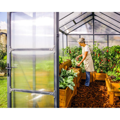 Glory Deluxe Polycarbonate Greenhouse 8 x 20 ft. | Palram-Canopia-Delightful Yard