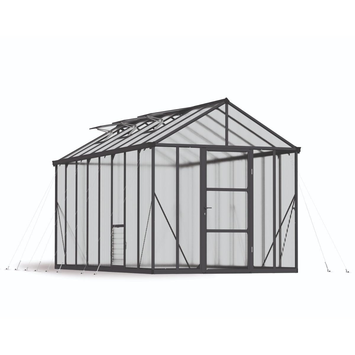 Glory Deluxe Polycarbonate Greenhouse 8 x 16 ft. | Palram-Canopia-Delightful Yard