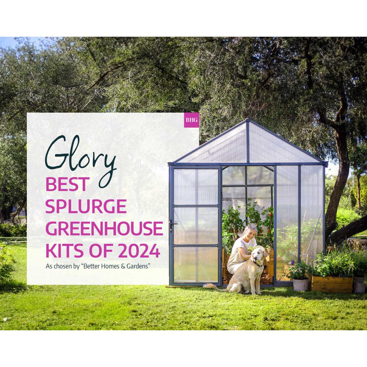 Glory Deluxe Polycarbonate Greenhouse 8 x 20 ft. | Palram-Canopia-Delightful Yard