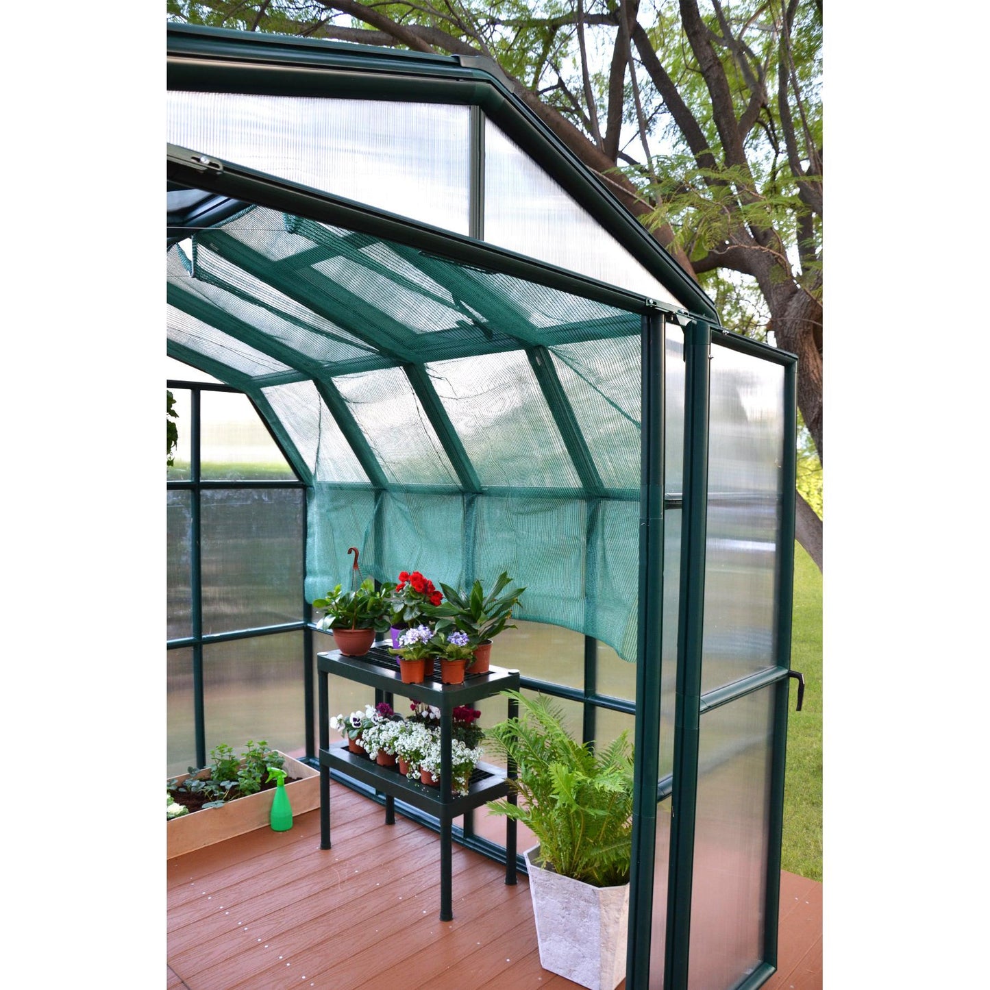 Grand Gardener Polycarbonate Greenhouse 8 x 20 ft. | Rion by Palram-Canopia-Delightful Yard