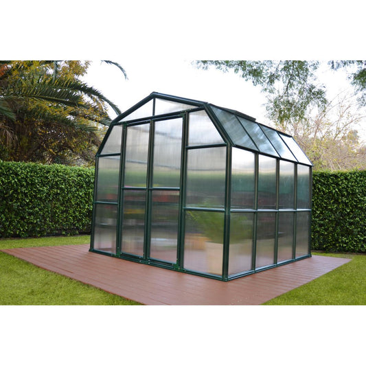 Grand Gardener Polycarbonate Greenhouse 8 x 8 ft. | Rion by Palram-Canopia-Delightful Yard