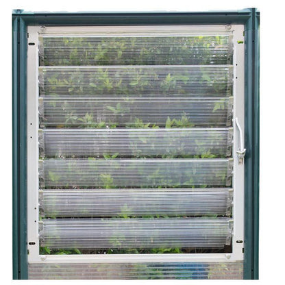 Rion Greenhouse Side Louver Window - Delightful Yard