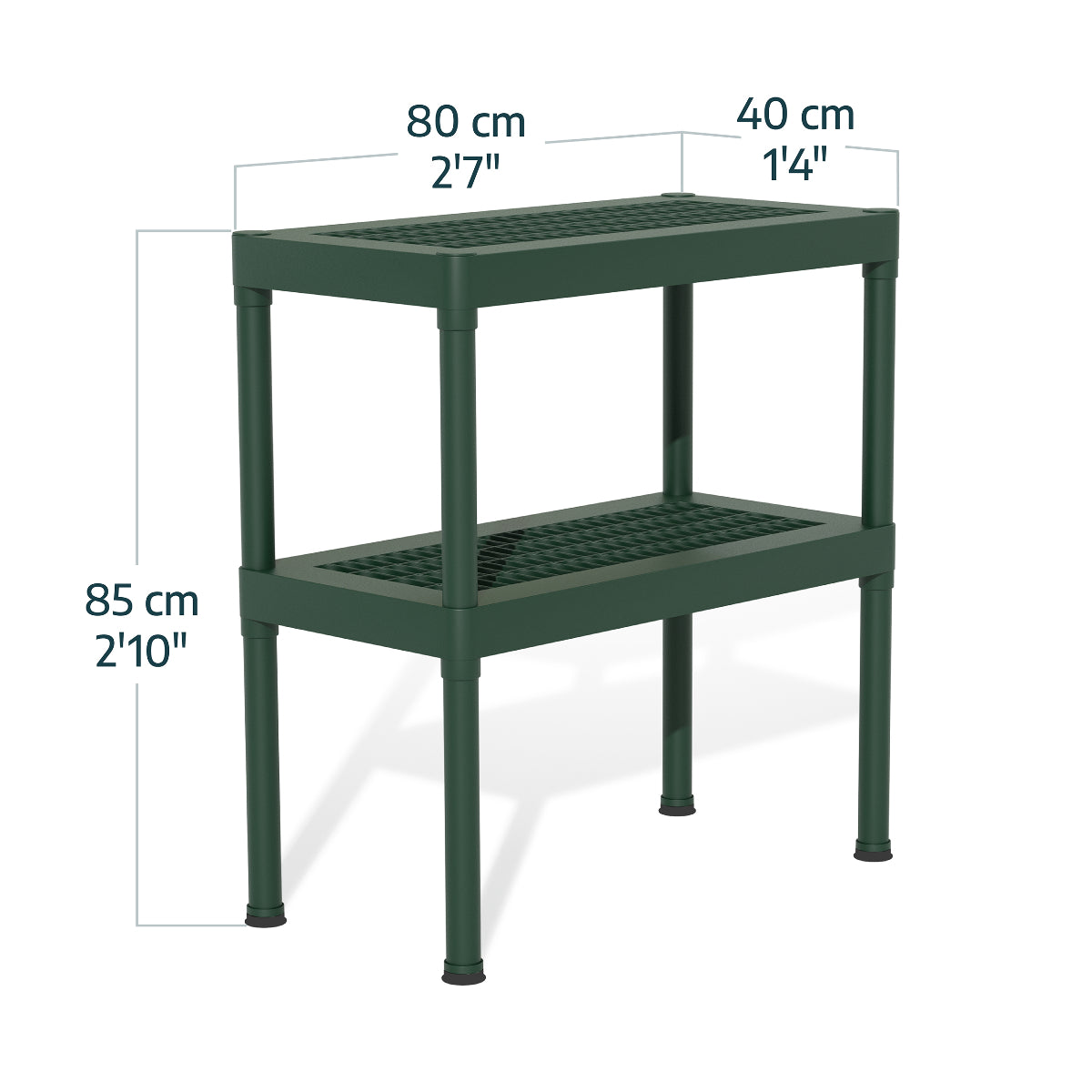 Greenhouse Two Tier Staging Bench | Rion by Palram-Canopia-Delightful Yard