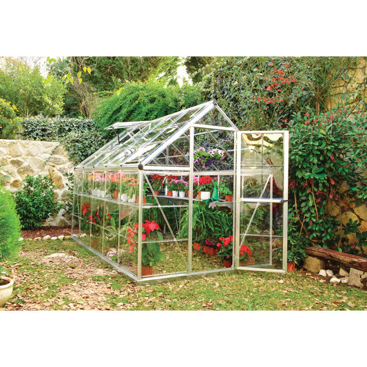 Harmony Polycarbonate Greenhouse 6 x 10 ft. | Palram-Canopia-Delightful Yard