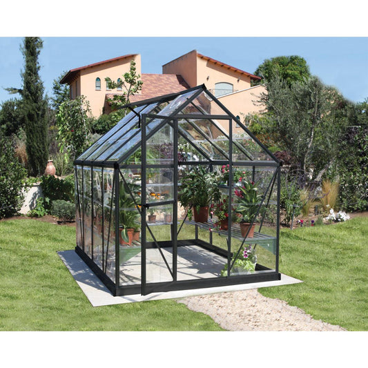 Harmony Polycarbonate Greenhouse 6 x 8 ft. Grey Frame | Palram-Canopia-Delightful Yard