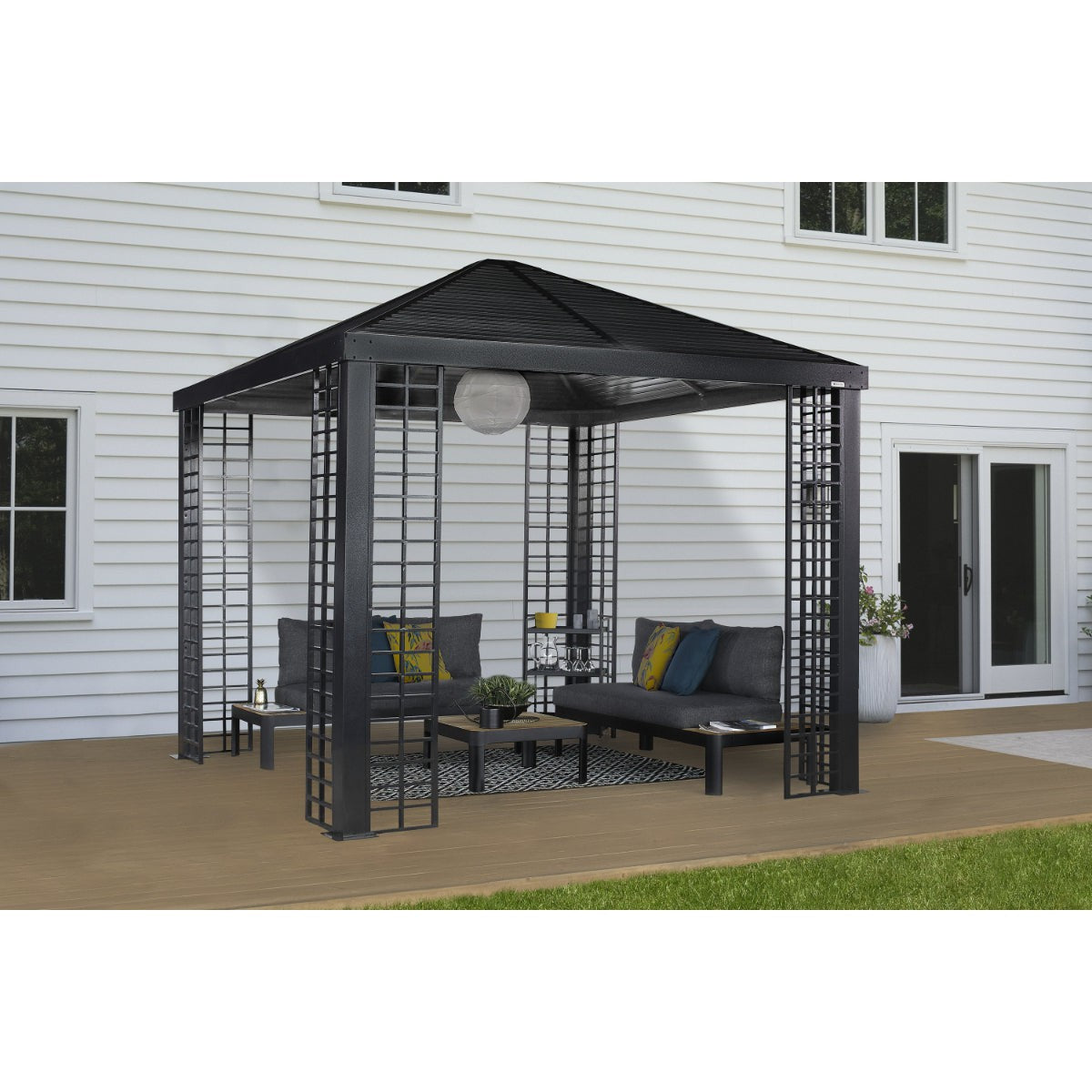 Havana Aluminum Gazebo 10 x 10 ft | Sojag-Delightful Yard