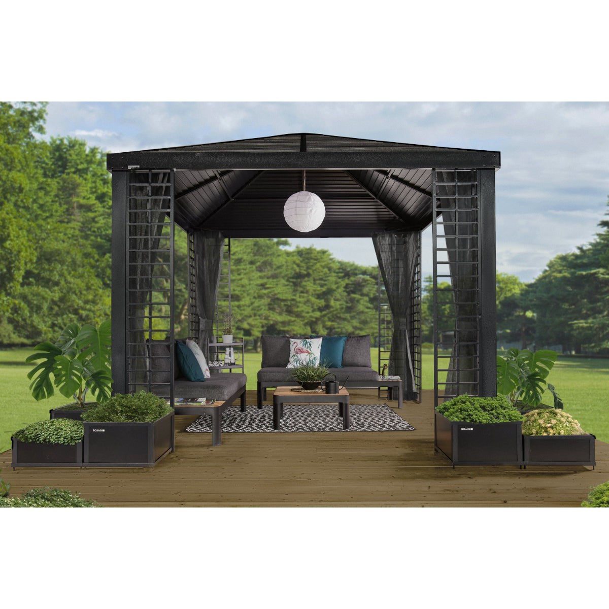 Havana Aluminum Gazebo 10 x 10 ft | Sojag-Delightful Yard