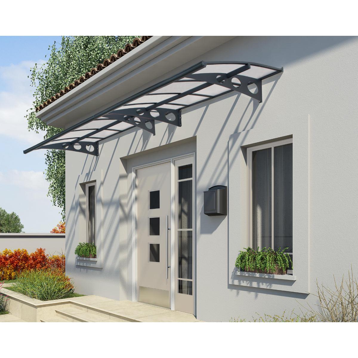 Herald Door Awning 7 x 5 ft. TwinWall Panel | Palram-Canopia-Delightful Yard