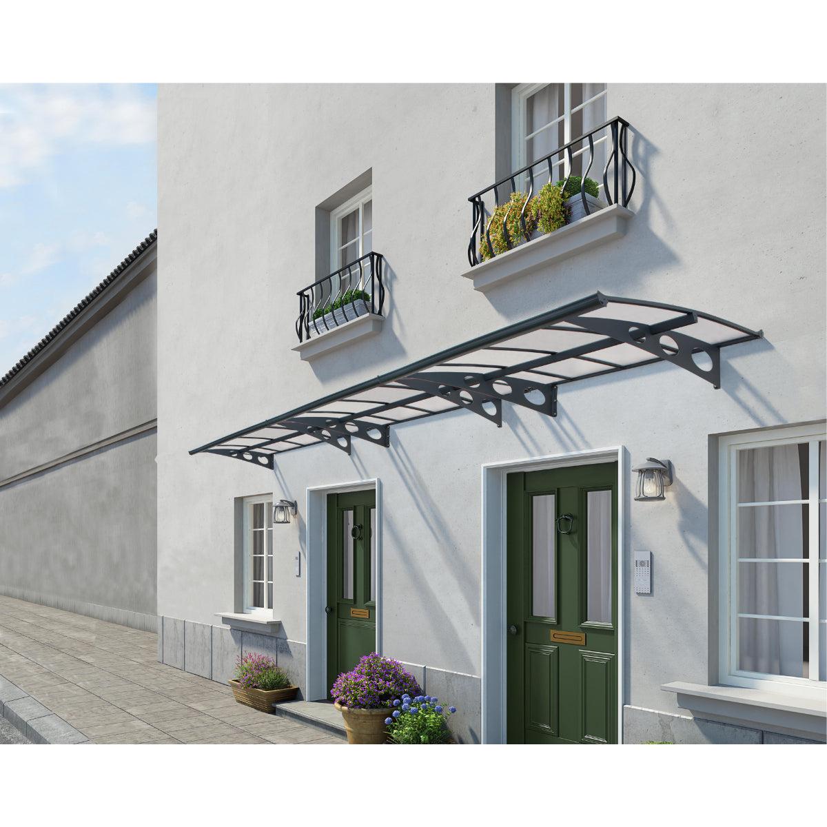 Herald Door Awning 7 x 5 ft. TwinWall Panel | Palram-Canopia-Delightful Yard