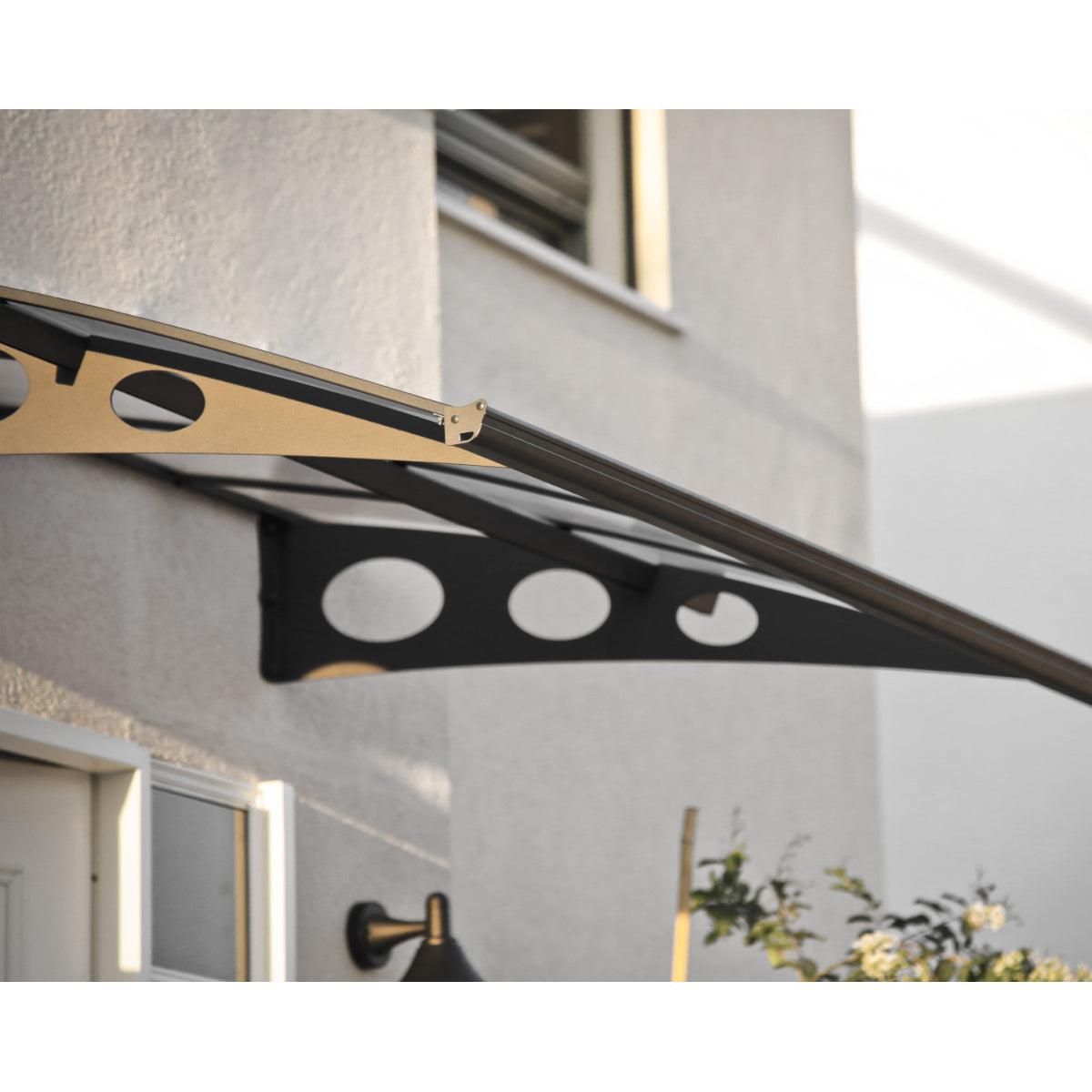 Herald Door Awning 7 x 5 ft. TwinWall Panel | Palram-Canopia-Delightful Yard