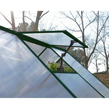 Hybrid Polycarbonate Greenhouse 6 x 8 ft. Green Frame | Palram-Canopia-Delightful Yard