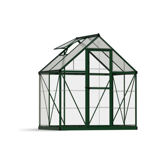 Hybrid Polycarbonate Greenhouse 6 x 4 ft. Green Frame | Palram-Canopia-Delightful Yard