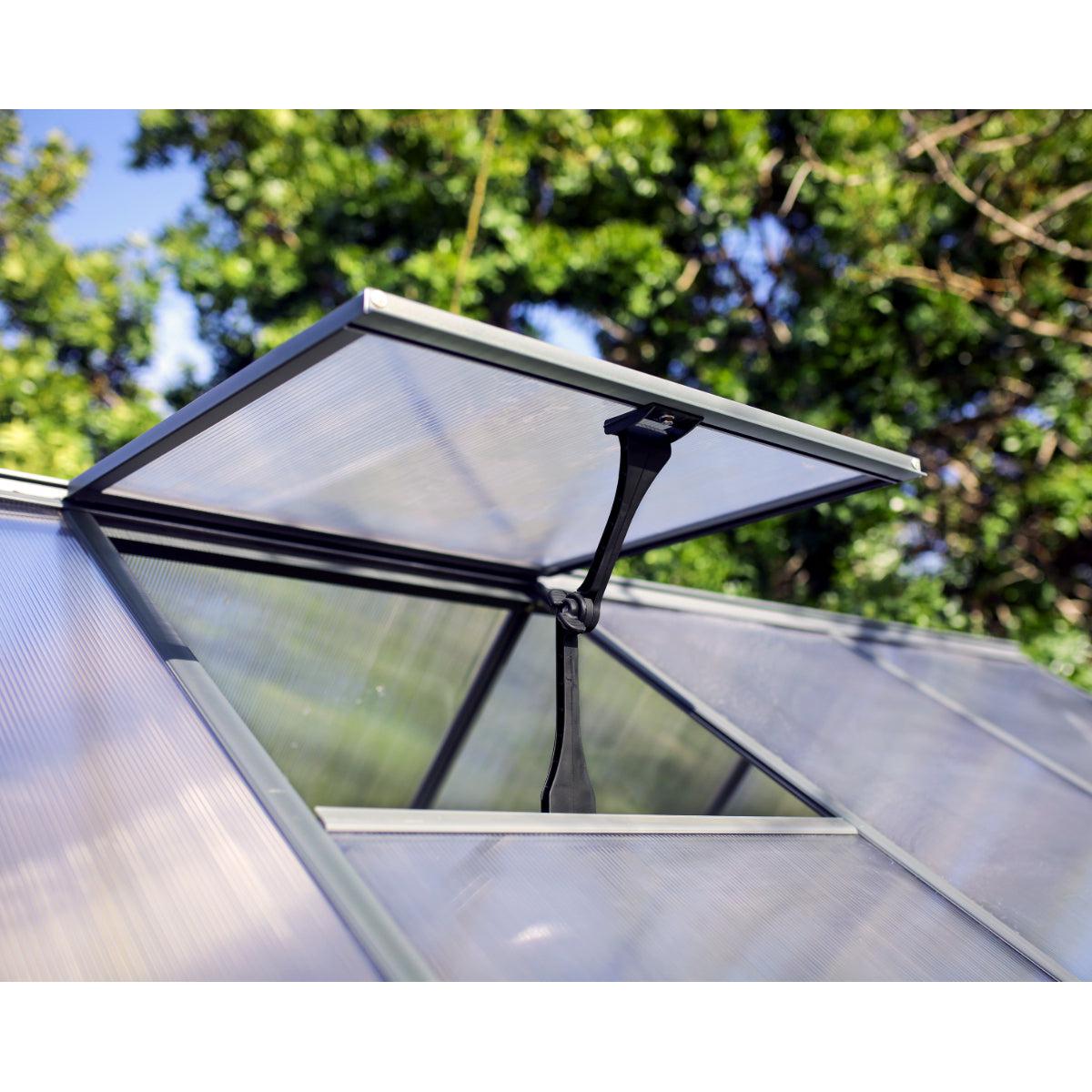 Hybrid Polycarbonate Greenhouse 6 x 4 ft. Grey Frame | Palram-Canopia-Delightful Yard