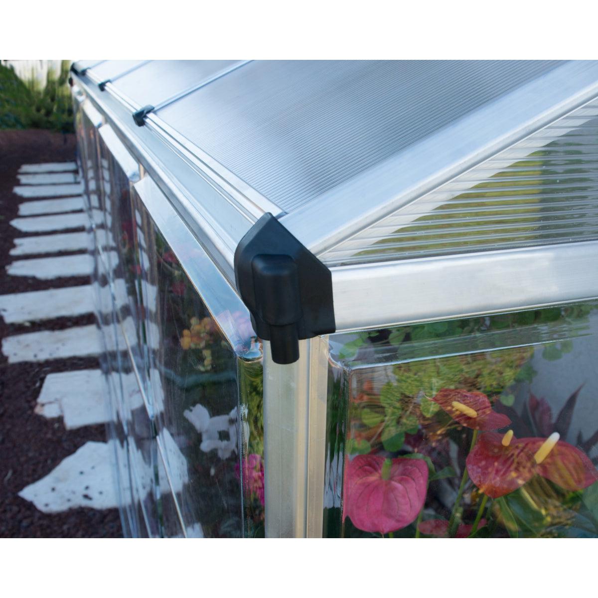 Lean-to Polycarbonate Greenhouse 8 x 4 ft. | Palram-Canopia-Delightful Yard