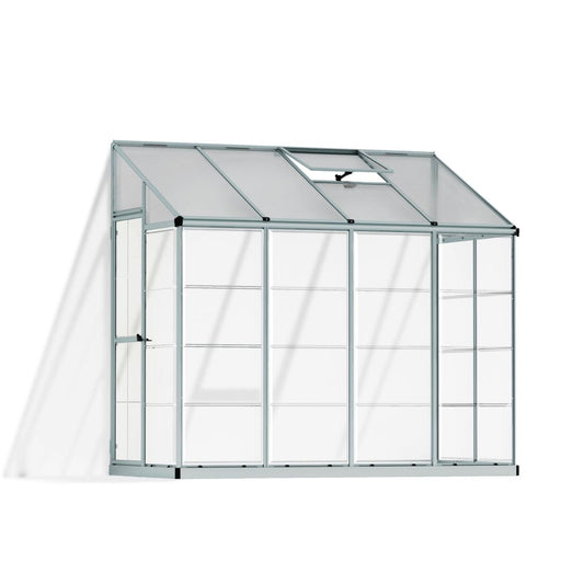 Lean-to Polycarbonate Greenhouse 8 x 4 ft. | Palram-Canopia-Delightful Yard