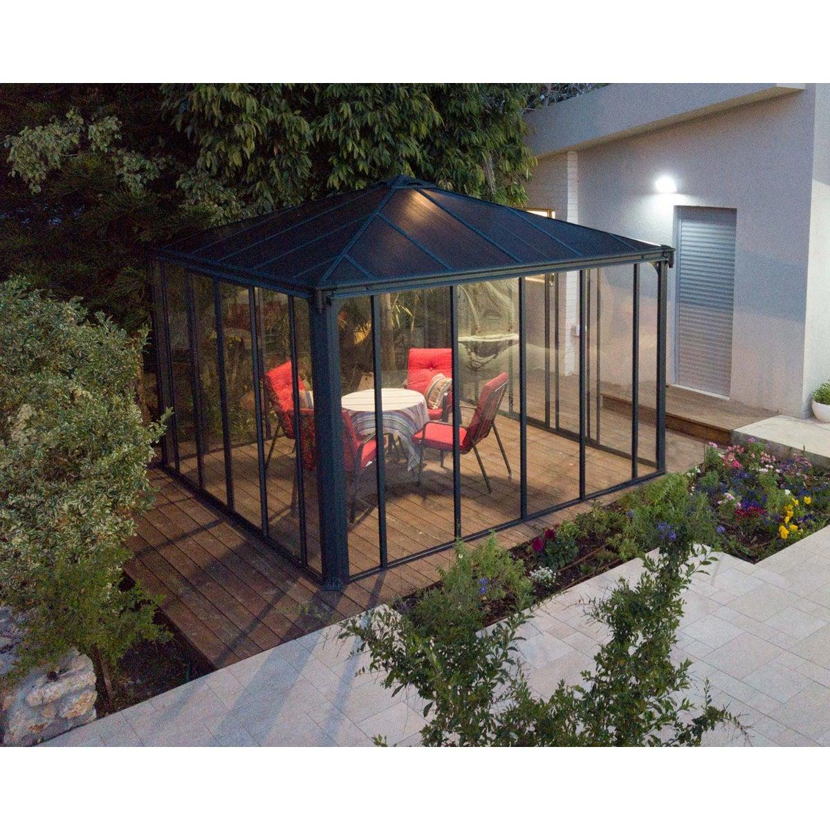 Ledro 4300 Enclosed Gazebo 14 x 10 ft. | Palram-Canopia - Delightful Yard