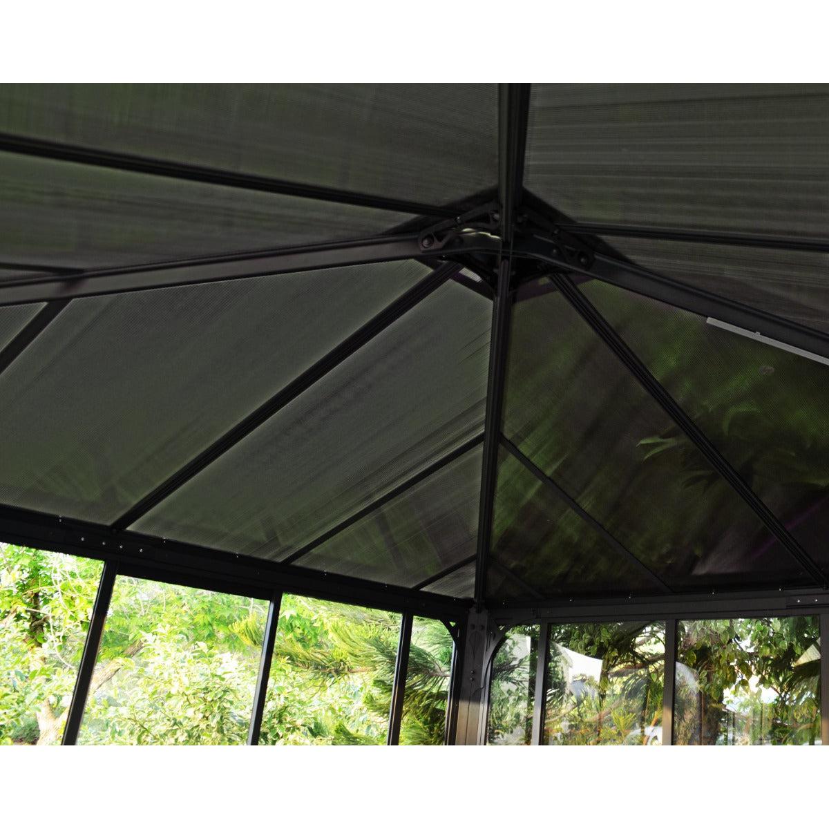 Ledro Enclosed Gazebo Solarium 10 x 14 ft. | Palram-Canopia-Delightful Yard
