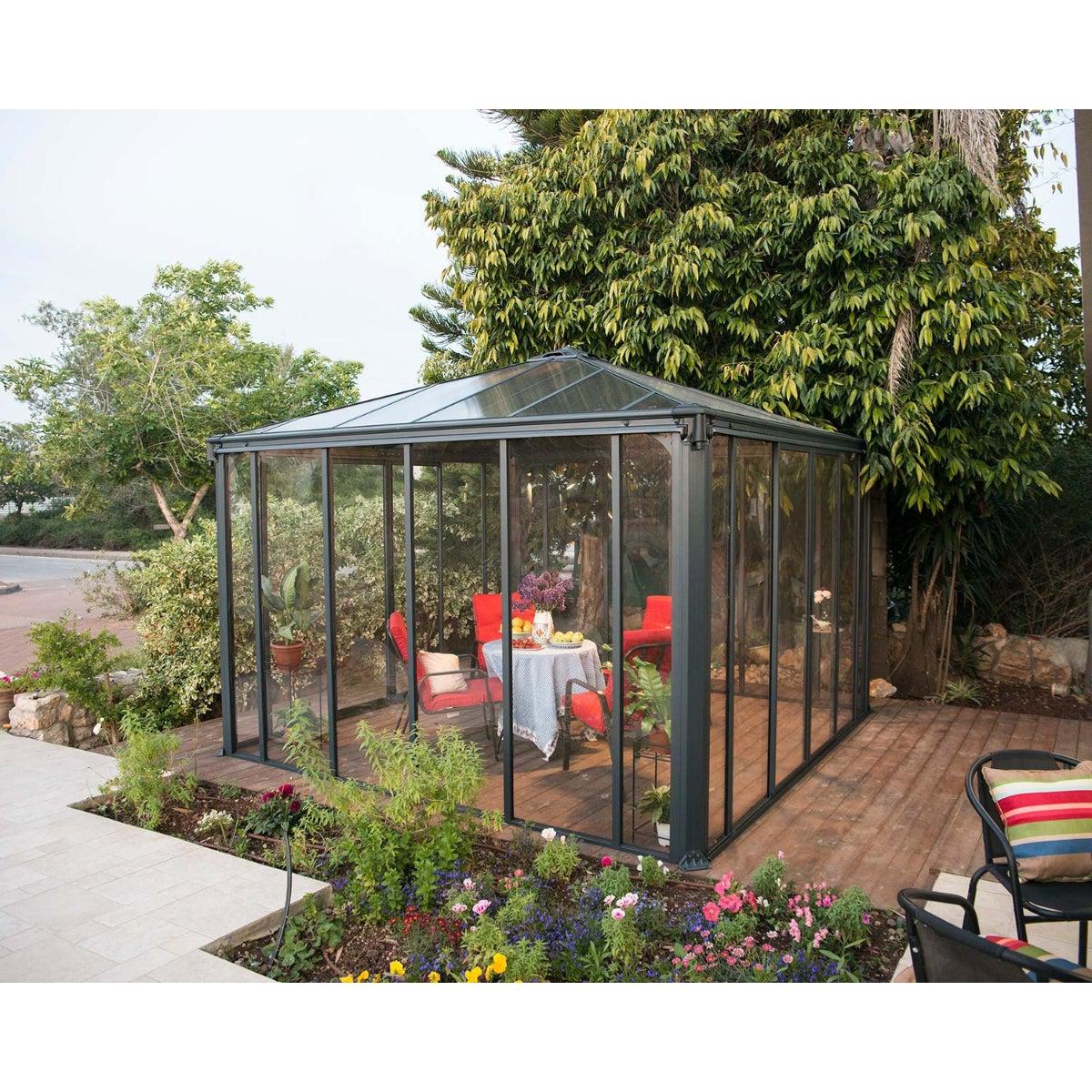 Ledro 3600 Enclosed Gazebo 12 x 12 ft. | Palram-Canopia - Delightful Yard