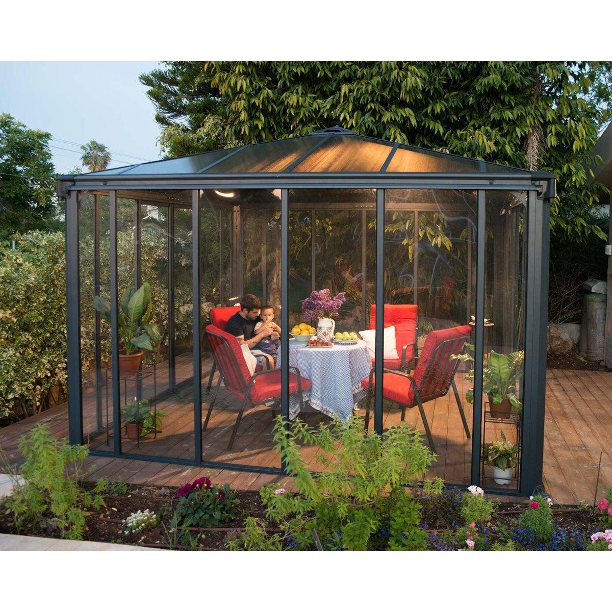 Ledro 3600 Enclosed Gazebo 12 x 12 ft. | Palram-Canopia - Delightful Yard